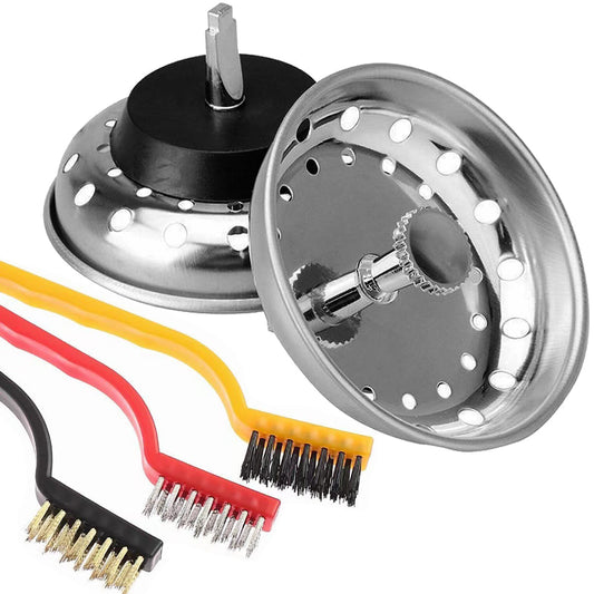 Tomario Kitchen Sink Plug Strainer Stainless Steel Thicken Hole Diameter for Kitchen Sink, Strainers Sink Plugs Replacement for Food/Hair Catcher