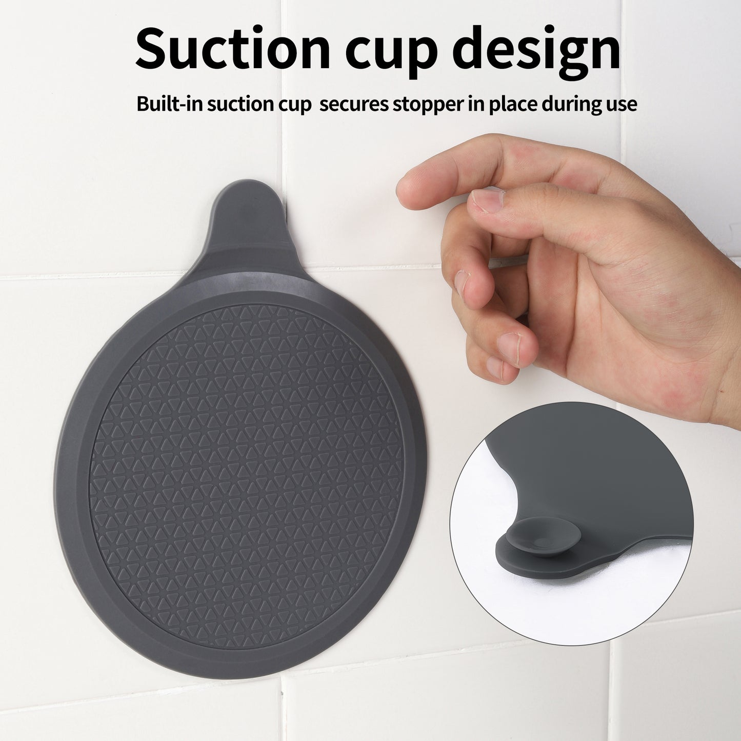 2 Pack Silicone Bathtub Stopper, 6" Extra Large Sink Plug, Universal Shower Drain Tub Stopper for Kitchen Sink Bathroom